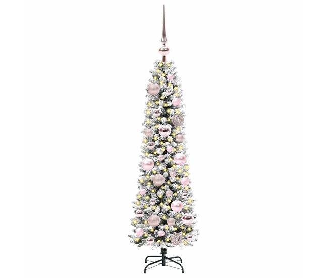 árbol de navidad - árbol navideño artificial con 150 led verde y 120 cm