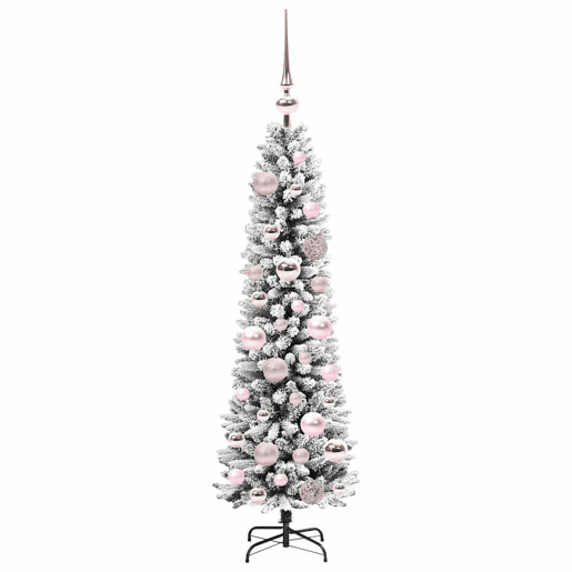 Árvore de Natal - Pinheiro de Natal Artificial com 150 LEDs Verde e branco 120 cm