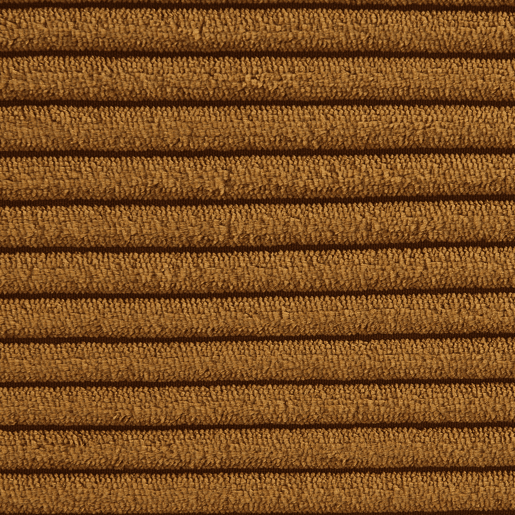 Sofá modular em tecido veludo cotelê de 3 lugares, Sokol veludo cotelê, Mostarda, 91x105x72 cm