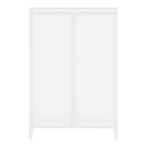 Armário de escritório unidade de armazenamento para sala de estar escritório quarto oficina metal aço 113 x 80 x 40 cm branco 03_0006324