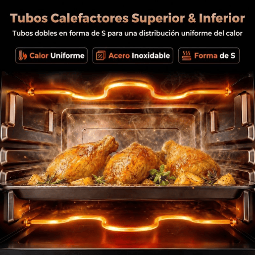 HOMCOM Mini Forno Elétrico 9L Forno Elétrico de Bancada 750W com Temperatura Ajustável até 230°C Temporizador 60 min e Bandeja para Assar Grelha 35x24,6x20 cm Creme