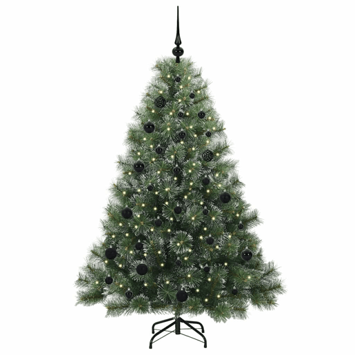 Árvore de Natal - Pinheiro de Natal Artificial com 150 LEDs Verde 150 cm PE e PVC