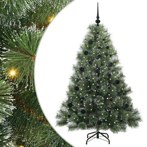 Árvore de Natal - Pinheiro de Natal Artificial com 150 LEDs Verde 150 cm PE e PVC