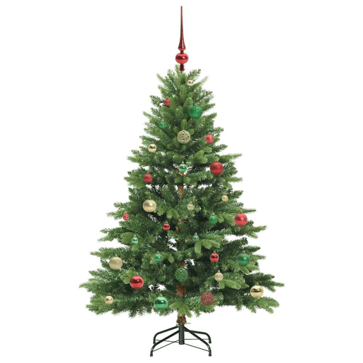 Árvore de Natal - Pinheiro de Natal Artificial com 150 LEDs Verde 150 cm PE e PVC