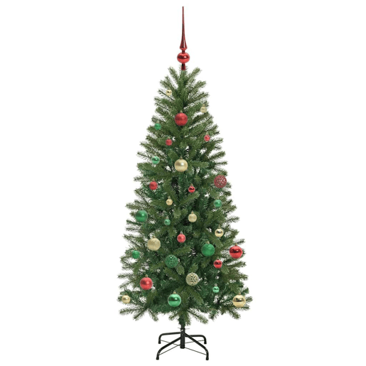 Árvore de Natal - Pinheiro de Natal Artificial com 150 LEDs Verde 150 cm PE e PVC