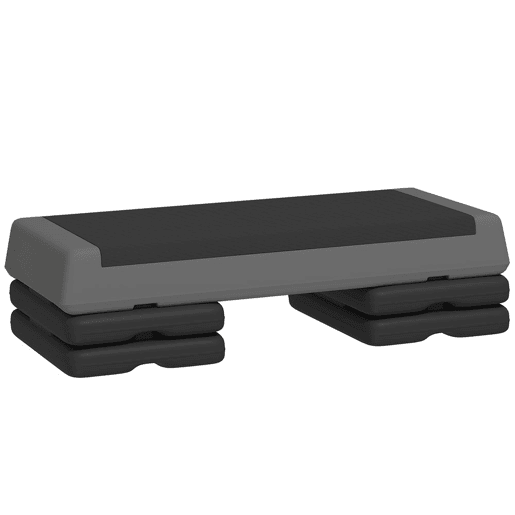 SPORTNOW Step de Aeróbica Step para Fitness Antideslizante Altura Regulável 3 Níveis de 10,515,520,5 cm Capacidade 250 kg para Exercício em Casa Ginásio 77x36x20,5 cm Cinza e Preto SPORTNOW Step de Aeróbica Step para Fitness Antideslizante Altura Regulável 3 Níveis de 10,515,520,5 cm Capacidade 250 kg para Exercício em Casa Ginásio 77x36x20,5 cm Cinza e Preto