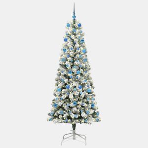 Árvore de Natal - Pinheiro de Natal Articulada Artificial Verde e branco 210 cm
