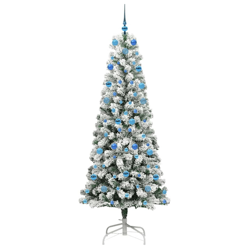 Árvore de Natal - Pinheiro de Natal Articulada Artificial Verde e branco 210 cm