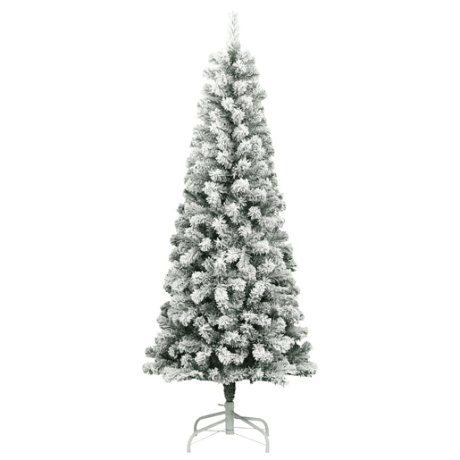 Árvore de Natal - Pinheiro de Natal Articulada Artificial Verde e branco 210 cm
