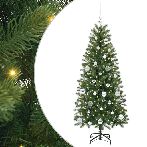 Árvore de Natal - Pinheiro de Natal Artificial com 150 LEDs Verde 150 cm PE e PVC