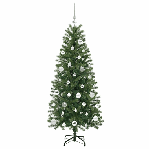 Árvore de Natal - Pinheiro de Natal Artificial com 150 LEDs Verde 150 cm PE e PVC