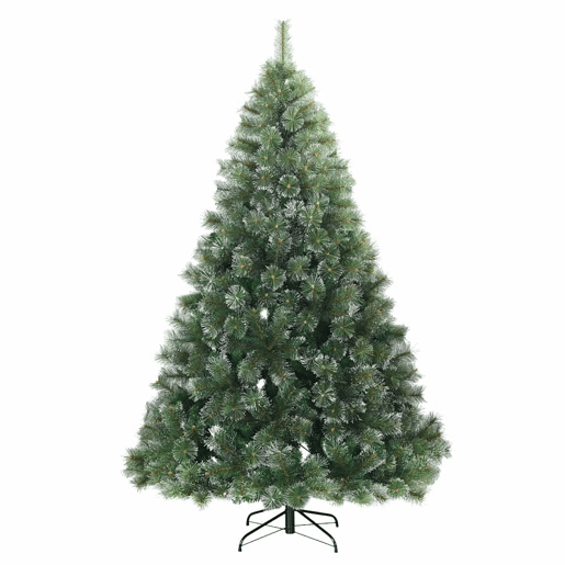 Árvore de Natal - Pinheiro de Natal Artificial com 300 LEDs Verde 210 cm PE e PVC