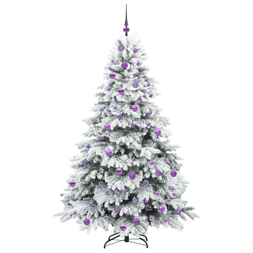 Árvore de Natal - Pinheiro de Natal Artificial com 300 LEDs Verde 180 cm PE e PVC