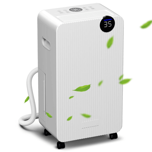 HOMCOM Desumidificador 12Ldia Depósito 2,1L Silencioso Desumidificador Elétrico com 4 Modos Ecrã LED Temporizador Desligamento Automático Bloqueio Infantil e Drenagem Contínua até 12-25? Branco