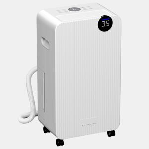 HOMCOM Desumidificador 12Ldia Depósito 2,1L Silencioso Desumidificador Elétrico com 4 Modos Ecrã LED Temporizador Desligamento Automático Bloqueio Infantil e Drenagem Contínua até 12-25? Branco