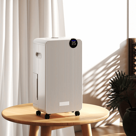 HOMCOM Desumidificador 12Ldia Depósito 2,1L Silencioso Desumidificador Elétrico com 4 Modos Ecrã LED Temporizador Desligamento Automático Bloqueio Infantil e Drenagem Contínua até 12-25? Branco
