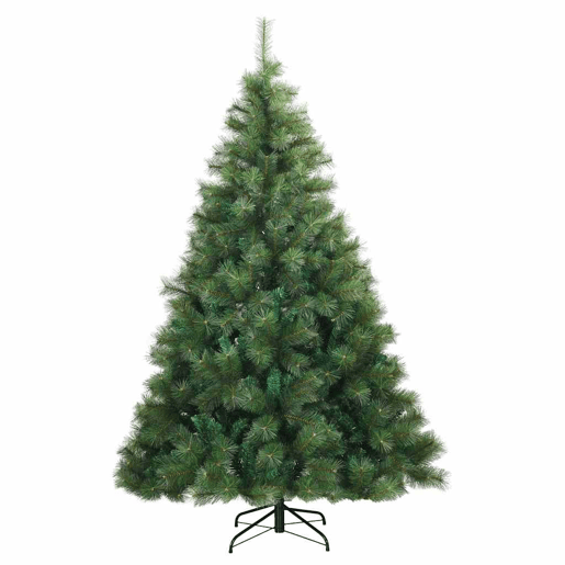 Árvore de Natal - Pinheiro de Natal Artificial com 300 LEDs Verde 180 cm PE e PVC