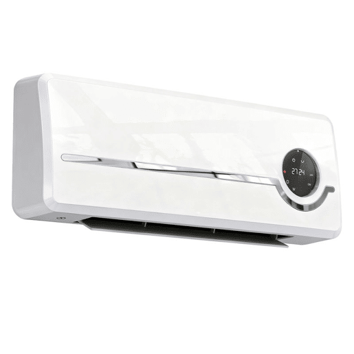 HOMCOM Aquecedor Elétrico de Parede de Baixo Consumo Cerâmico 2000W com 3 Modos Ecrã LED Termostato Regulável Temporizador 24h Oscilação Controlo Remoto e Deteção de Janelas Abertas