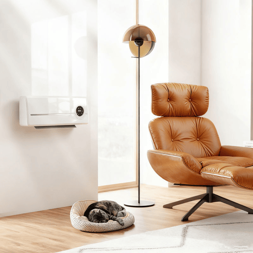 HOMCOM Aquecedor Elétrico de Parede de Baixo Consumo Cerâmico 2000W com 3 Modos Ecrã LED Termostato Regulável Temporizador 24h Oscilação Controlo Remoto e Deteção de Janelas Abertas
