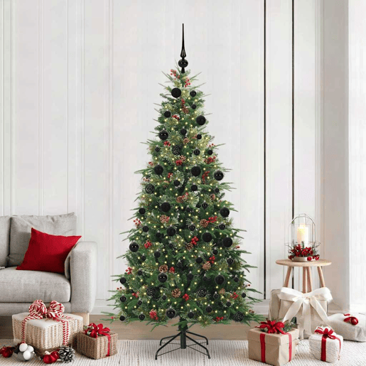 Árvore de Natal - Pinheiro de Natal Articulada Artificial Verde 210 cm PE e PVC