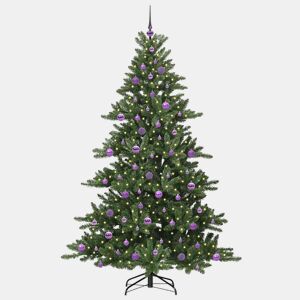 Árvore de Natal - Pinheiro de Natal Articulada Artificial com 300 LEDs 210 cm PVC