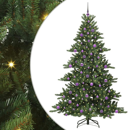 Árvore de Natal - Pinheiro de Natal Articulada Artificial com 300 LEDs 210 cm PVC