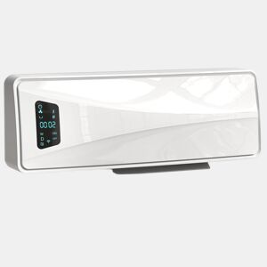 HOMCOM Aquecedor Elétrico de Baixo Consumo Cerâmico de Parede 2000W com 3 Modos Ecrã LED Termostato Ajustável Temporizador 24h Oscilação Controlo Remoto e Detecção de Janelas Abertas