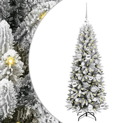 Árvore de Natal - Pinheiro de Natal Artificial com 150 LEDs Branco 53 x 53 x 120 cm