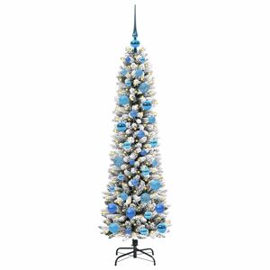 Árvore de Natal - Pinheiro de Natal Artificial com 150 LEDs Verde e branco 150 cm