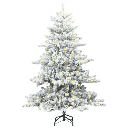 Árvore de Natal - Pinheiro de Natal Articulada Artificial com 150 LEDs 150 cm PVC