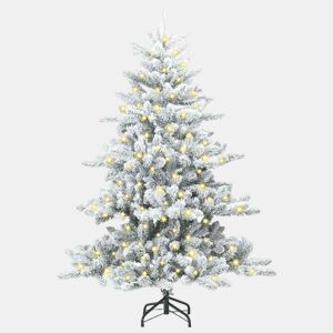 Árvore de Natal - Pinheiro de Natal Articulada Artificial com 150 LEDs 150 cm PVC