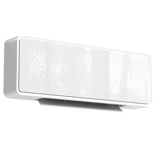 HOMCOM Aquecedor Elétrico de Baixo Consumo Cerâmico de Parede 2000W com 3 Modos Ecrã LED Termostato Temporizador Oscilação Controlo Remoto Detecção de Janelas Abertas e Painel de Vidro 54x18,7x12,3 cm Branco HOMCOM Aquecedor Elétrico de Baixo Consumo Cerâmico de Parede 2000W com 3 Modos Ecrã LED Termostato Temporizador Oscilação Controlo Remoto Detecção de Janelas Abertas e Painel de Vidro 54x18,7x12,3 cm Branco