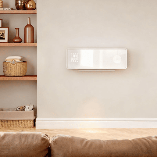 HOMCOM Aquecedor Elétrico de Baixo Consumo Cerâmico de Parede 2000W com 3 Modos Ecrã LED Termostato Temporizador Oscilação Controlo Remoto Detecção de Janelas Abertas e Painel de Vidro 54x18,7x12,3 cm Branco HOMCOM Aquecedor Elétrico de Baixo Consumo Cerâmico de Parede 2000W com 3 Modos Ecrã LED Termostato Temporizador Oscilação Controlo Remoto Detecção de Janelas Abertas e Painel de Vidro 54x18,7x12,3 cm Branco