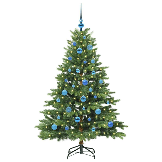 Árvore de Natal - Pinheiro de Natal Artificial com 150 LEDs Verde 150 cm PE e PVC