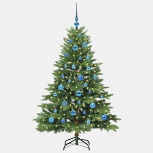 Árvore de Natal - Pinheiro de Natal Artificial com 150 LEDs Verde 150 cm PE e PVC