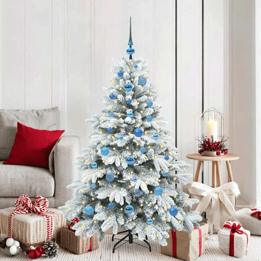 Árvore de Natal - Pinheiro de Natal Artificial com 150 LEDs Verde 150 cm PE e PVC