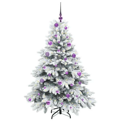 Árvore de Natal - Pinheiro de Natal Artificial com 150 LEDs Verde 150 cm PE e PVC