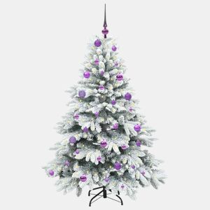 Árvore de Natal - Pinheiro de Natal Artificial com 150 LEDs Verde 150 cm PE e PVC