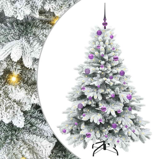 Árvore de Natal - Pinheiro de Natal Artificial com 150 LEDs Verde 150 cm PE e PVC