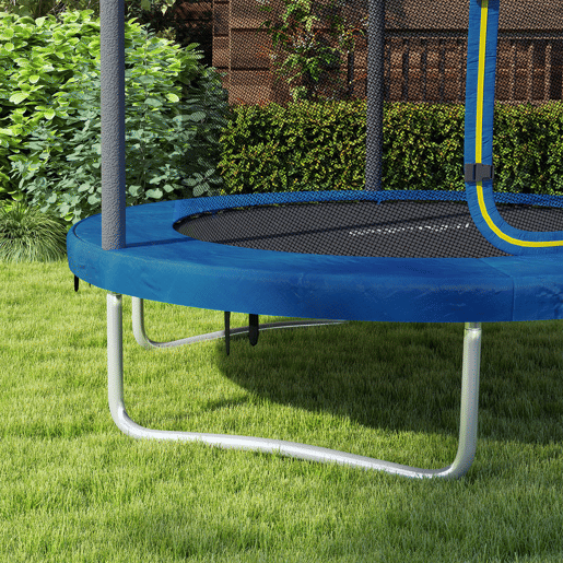 SPORTNOW Trampolim Infantil Ø183 cm, para Crianças acima de 6 Anos com Rede de Segurança Barras Acolchoadas Capa de Segurança e Estrutura de Aço Interior e Exterior