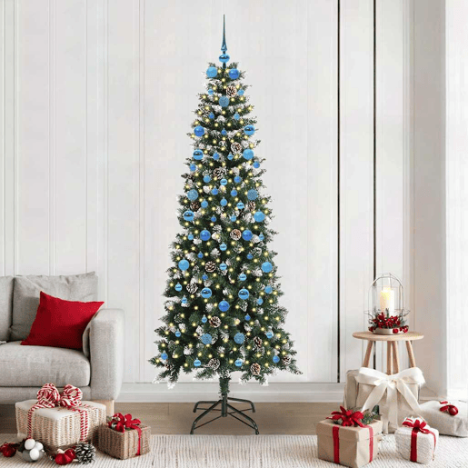 Árvore de Natal - Pinheiro de Natal Artificial com 300 LEDs Verde 86 x 86 x 210 cm