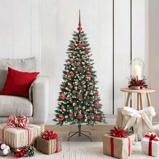 Árvore de Natal - Pinheiro de Natal Artificial com 150 LEDs Verde 50 x 50 x 120 cm