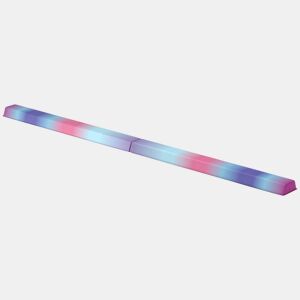 SPORTNOW Barra de EquilÃbrio de Ginástica Dobrável 236 cm Barra de Ginástica ArtÃstica com Base Antiderrapante Viga de EquilÃbrio para Crianças Principiantes Ginastas Profissionais Treino em Casa
