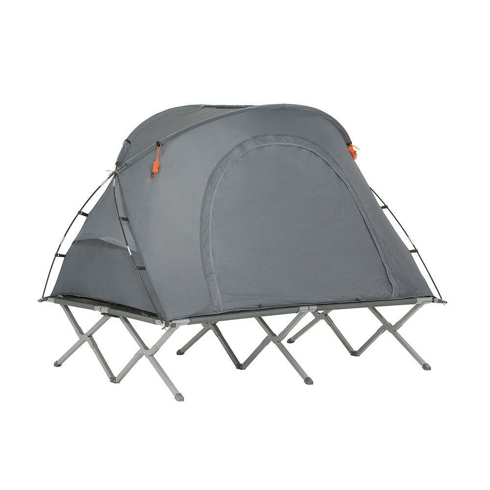 Sobuy ogs60-l-hg tienda de campaña exterior para 2 personas plegable impermeable 1500+ mm carga máxima 150 kg 194 x 145 x 157 cm es