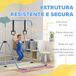 Barra de Gimnasia Acero HOMCOM, deportes y ocio - musculación Barra de Gimnasia Acero HOMCOM, deportes y ocio - musculación Azul