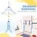 Barra de Gimnasia Acero HOMCOM, deportes y ocio - musculación Barra de Gimnasia Acero HOMCOM, deportes y ocio - musculación Azul