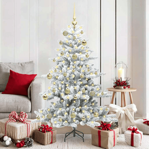 Árvore de Natal - Pinheiro de Natal Articulada Artificial com 150 LEDs 150 cm PVC