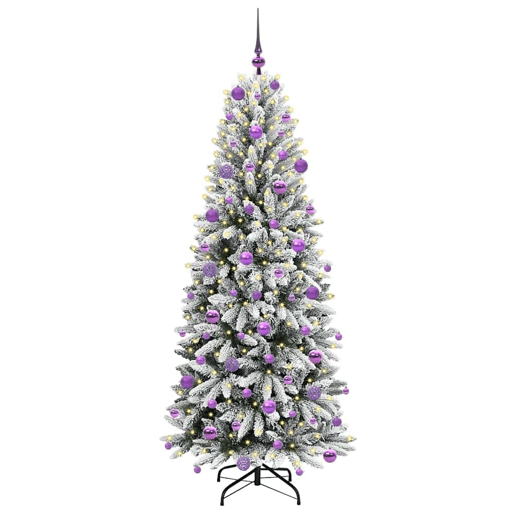 Árvore de Natal - Pinheiro de Natal Artificial com 300 LEDs Branco 73 x 73 x 180 cm