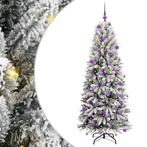 Árvore de Natal - Pinheiro de Natal Artificial com 300 LEDs Branco 73 x 73 x 180 cm