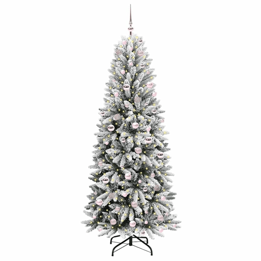 Árvore de Natal - Pinheiro de Natal Artificial com 300 LEDs Branco 78 x 78 x 210 cm